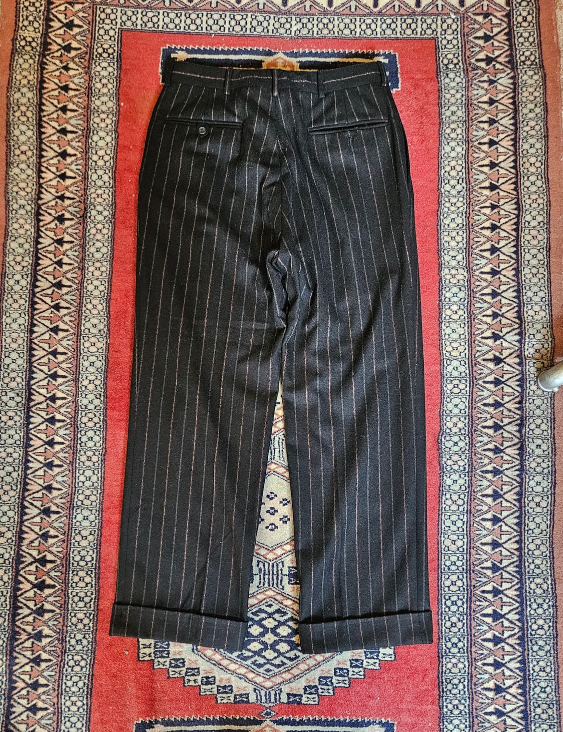 빈티지 랄프로렌 3버튼 울 스트라이프 2피스 셋업  상품이미지5