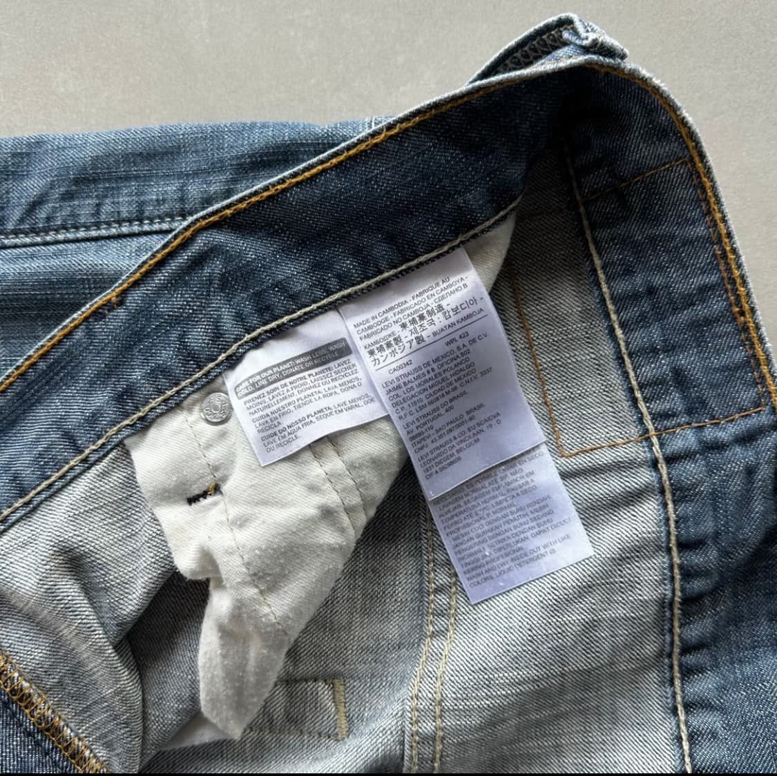 [34인치]리바이스 569 루즈 스트레이트 데님 청바지 상품이미지8