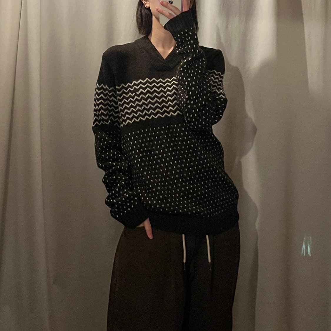 라코스테 브이넥 니트 상품이미지1