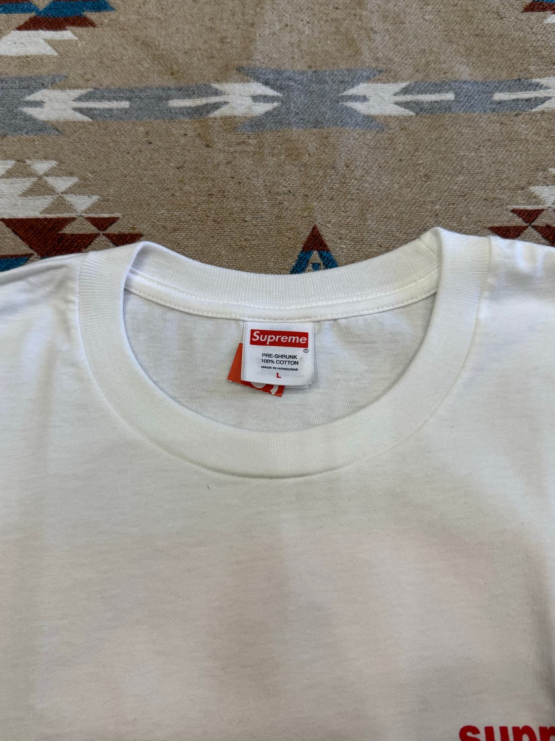 [L] 슈프림 퍽 머니 티셔츠 화이트 - 24FW 상품이미지4