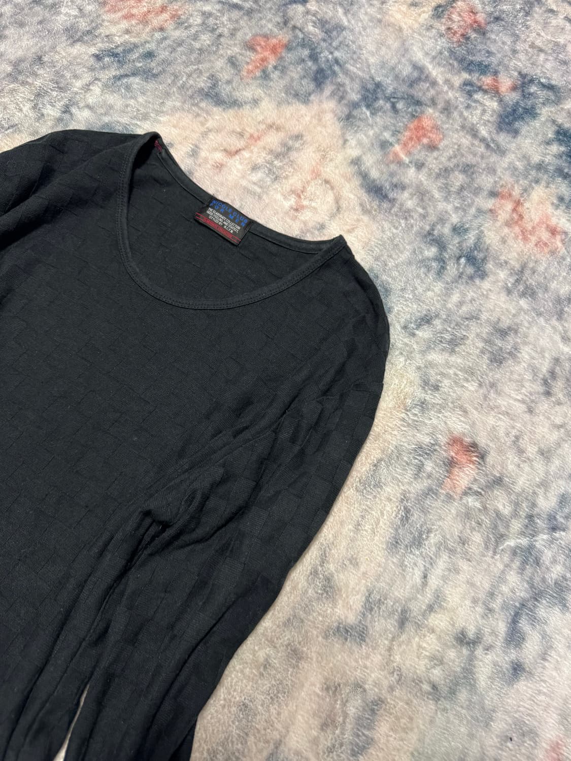 Nicole club checker board black cut sew 상품이미지4