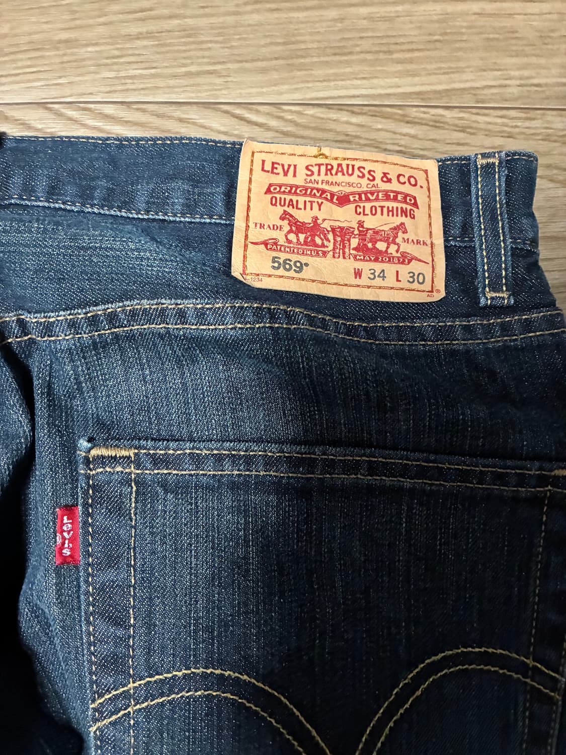34) 리바이스 569 워싱 데님 상품이미지5