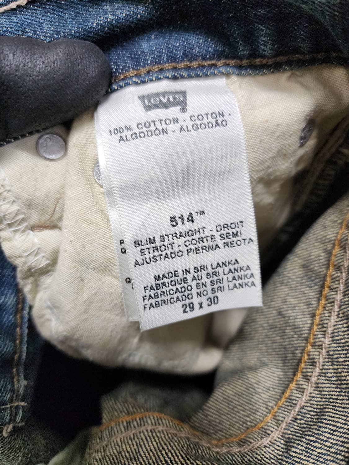 리바이스 514 슬림 스트레이트 청바지  상품이미지4