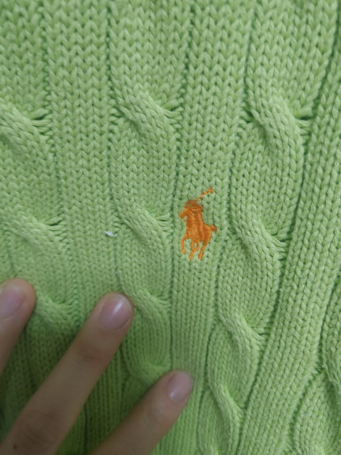 랄프로렌 폴로 꽈베기 면니트 -M사이즈 상품이미지5