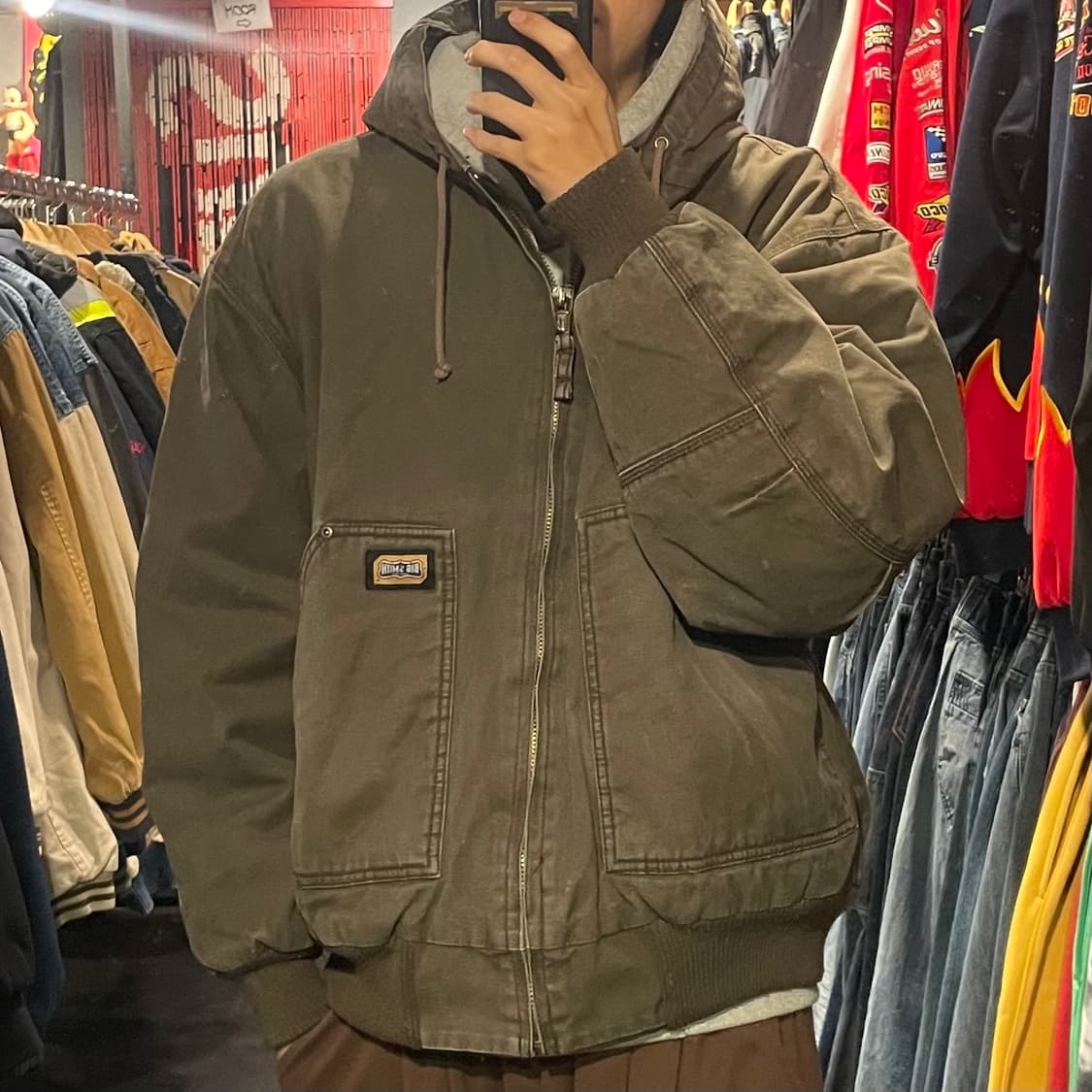 [IM] Vtg 빈티지 브라운 워크자켓 상품이미지4