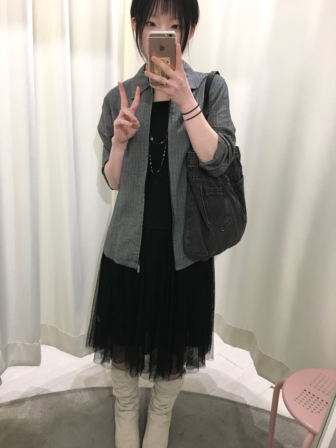 Striped zipper shirt jacket 상품이미지5