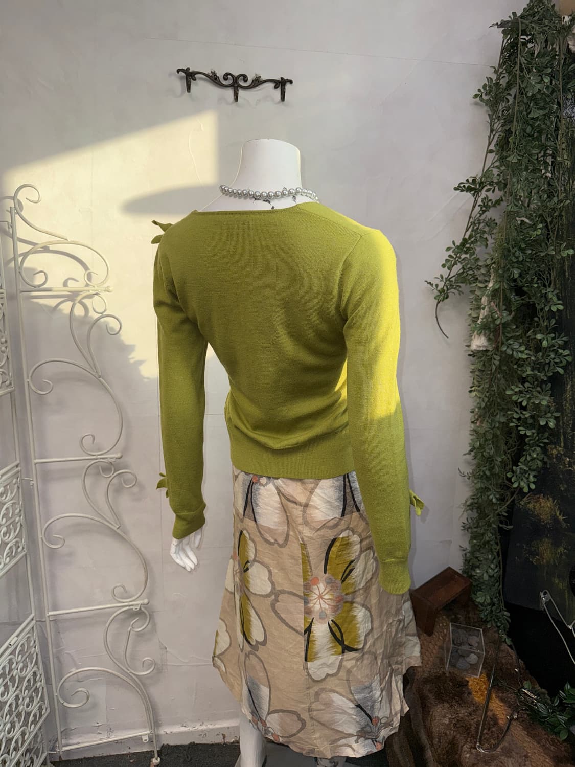 ESCADA olive flower draped knit 상품이미지4