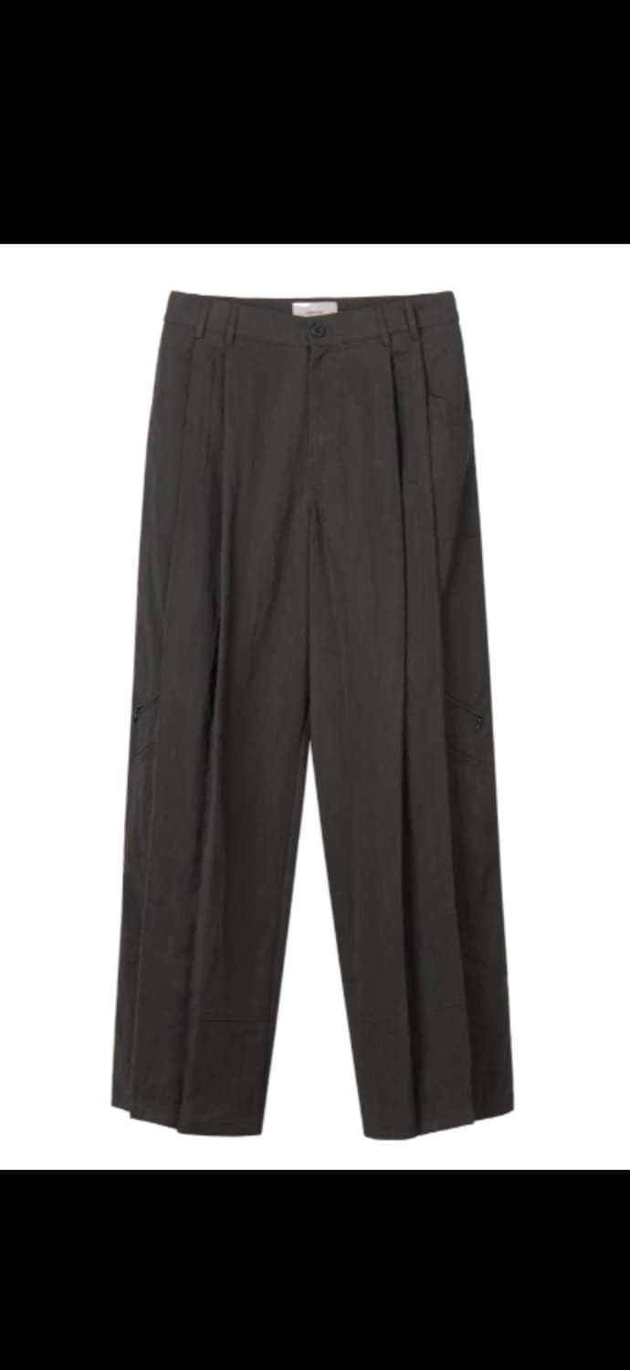 비긴202 나이코마 투턱팬츠 차콜브라운 3사이즈(나일론) 상품이미지1