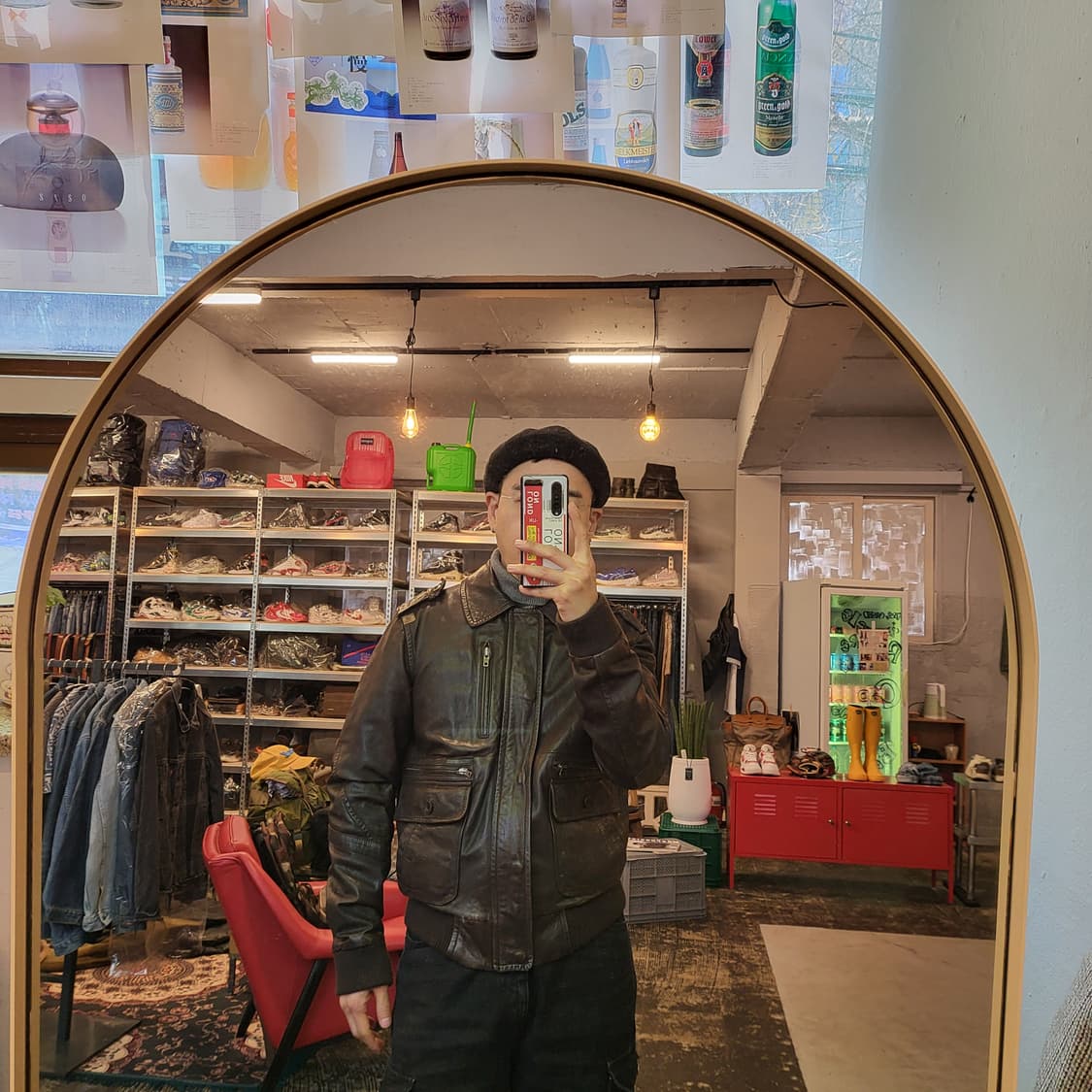 써스데이 아일랜드 레더 자켓 (105) 상품이미지10