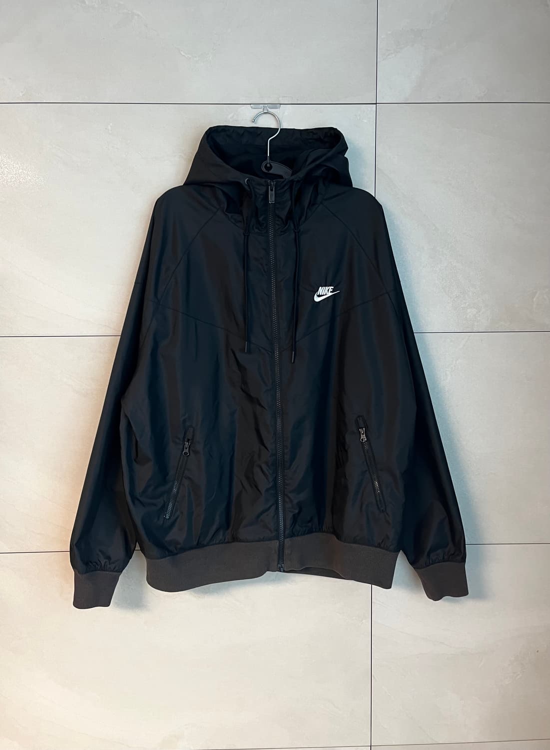 [XL/105] 나이키 윈드러너 후드 바람막이 블랙 상품이미지1