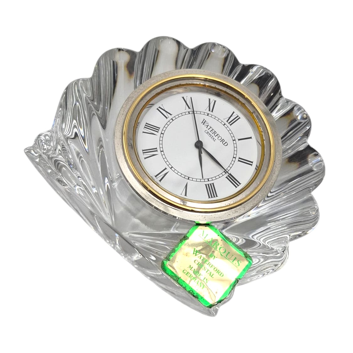 90s 독일 리드 크리스탈 조개 탁상 시계 상품이미지4