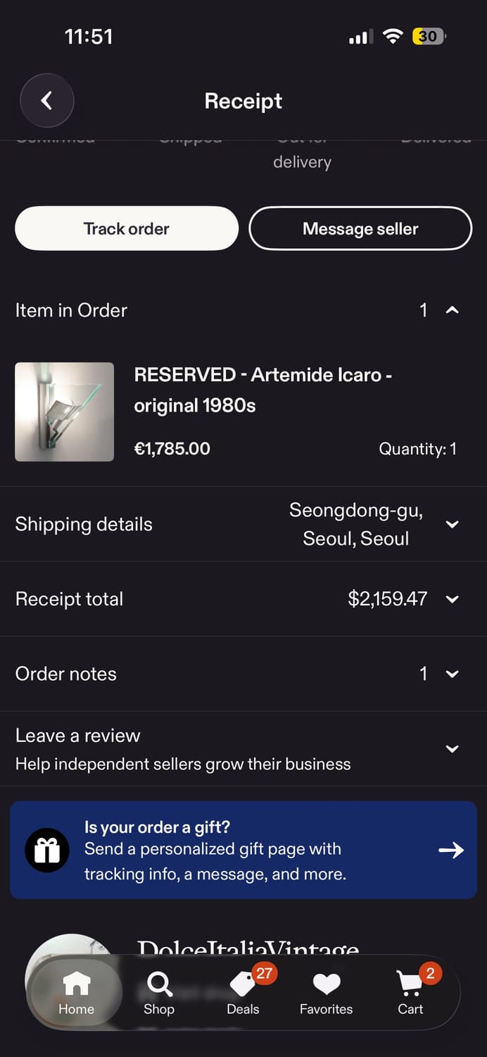 아르떼미데 Icaro 벽 조명 상품이미지5