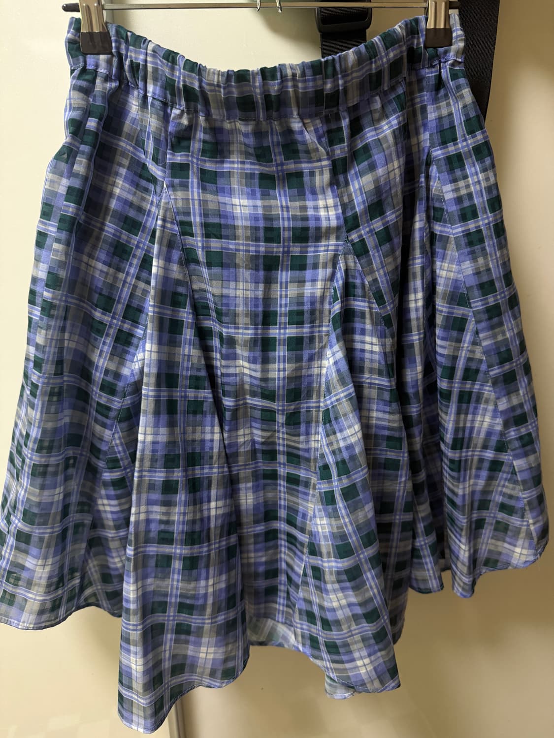 엔조블루스 위티 체크 플레어 스커트 상품이미지3