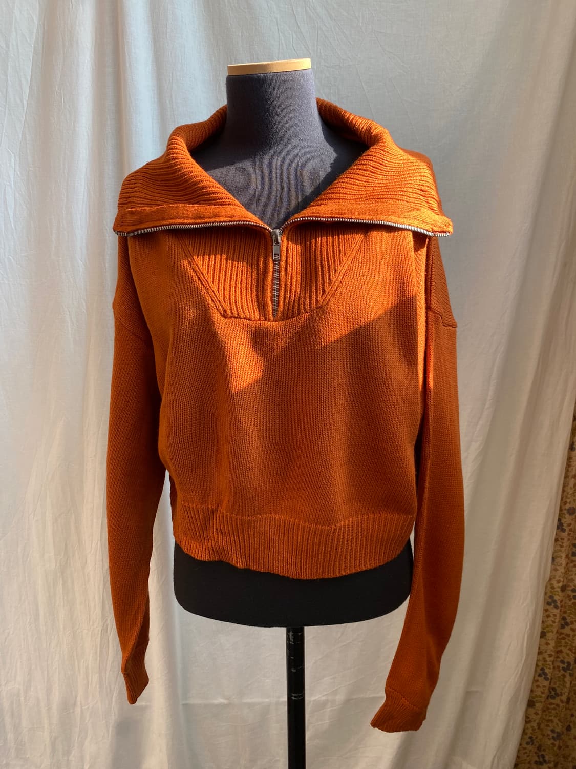 INGNI 오렌지 하프집업 니트(M) 상품이미지1