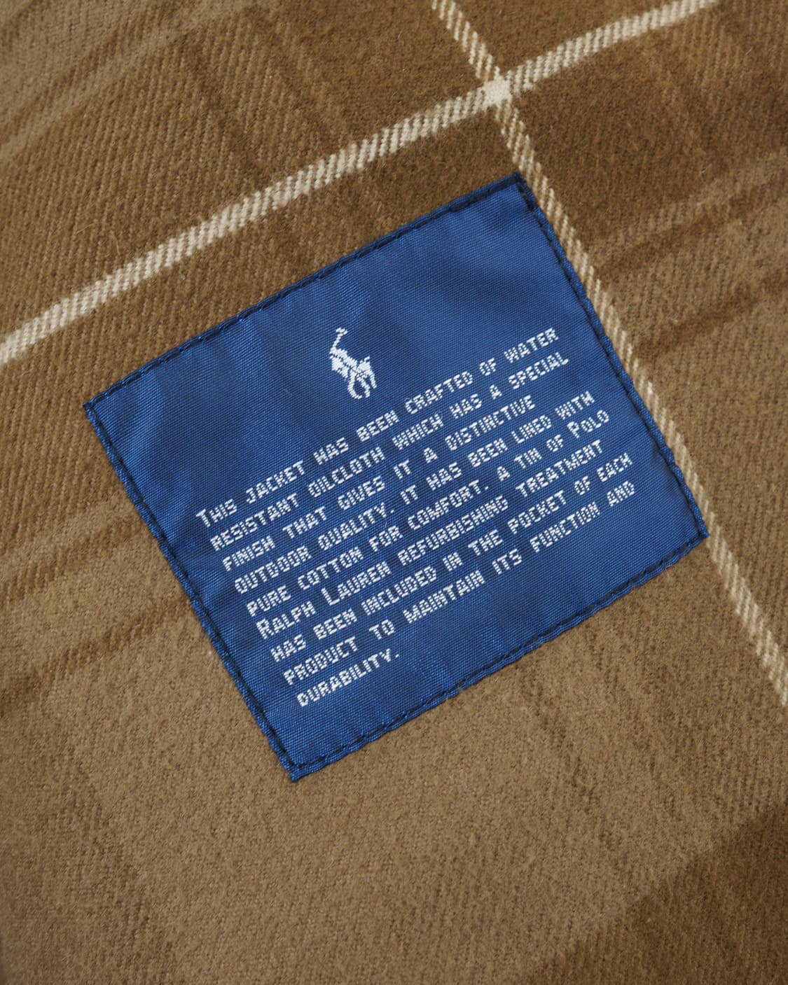 (L) 폴로 왁스 코튼 퀼팅 봄버 자켓 상품이미지6