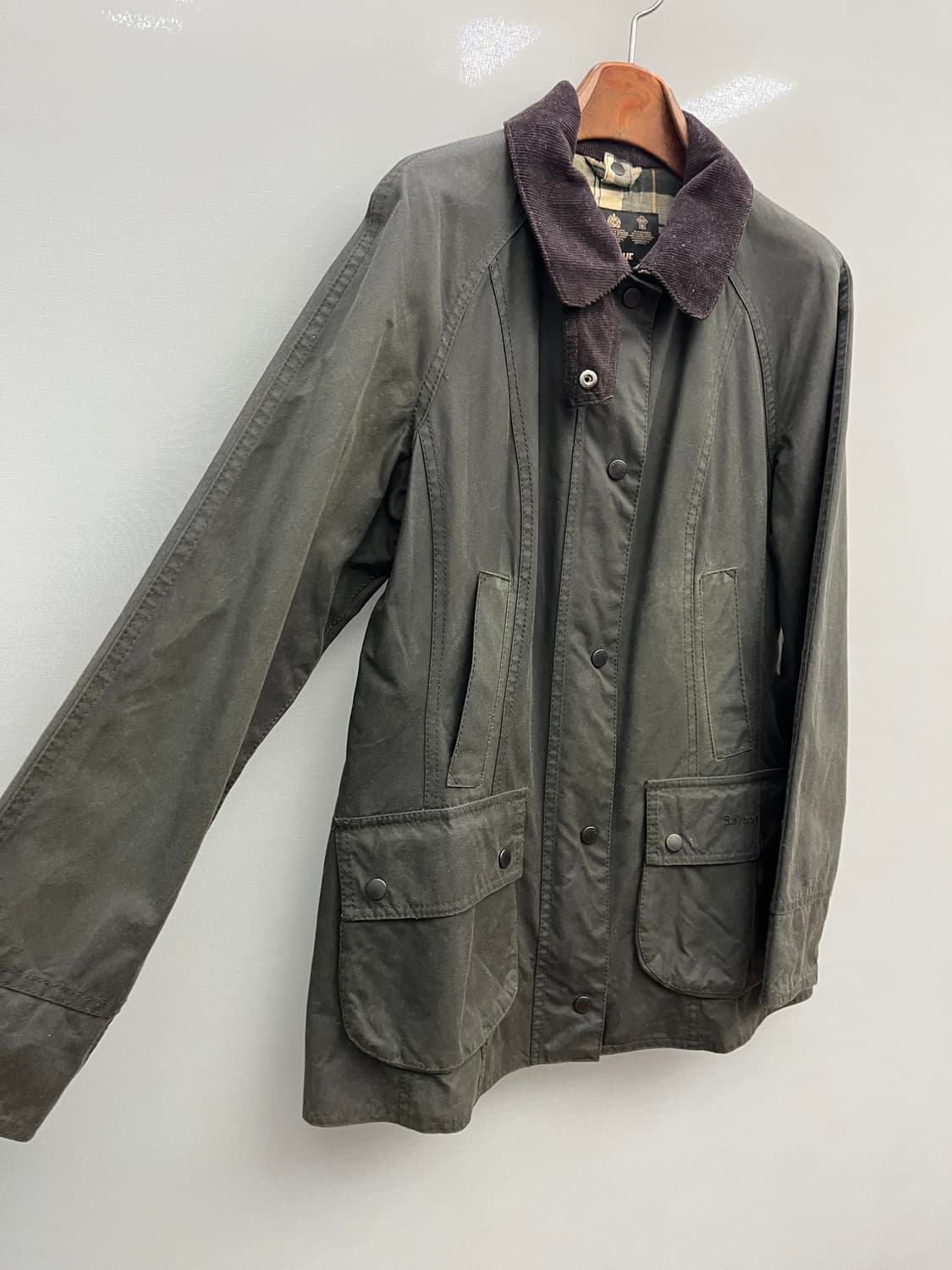 바버 비드넬 왁스 자켓 uk10 상품이미지2