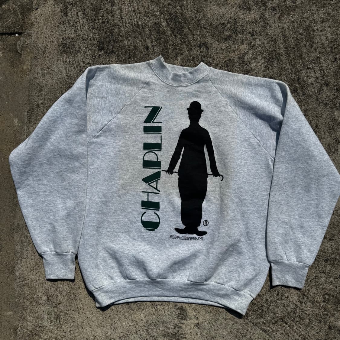 [XL] 90s Chaplin 찰리채플린 무비 스웻셔츠 상품이미지1