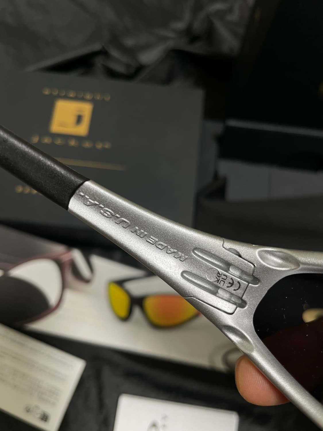 오클리 MUZM 스트레이트 자켓 99 X-실버 플레임 프리즘 블랙 상품이미지6