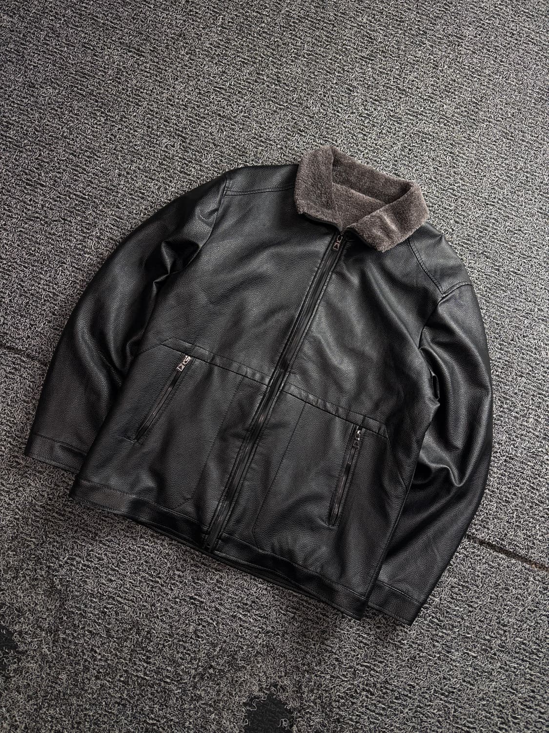 빈티지 아카이브 비건레더 블루종 자켓 3111 상품이미지1