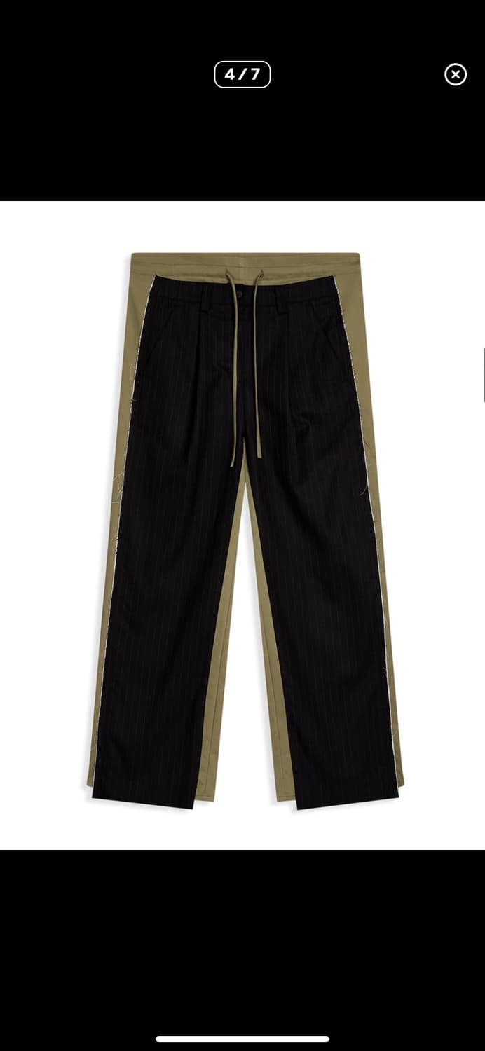 오픈와이와이 open yy 프론트 스트라이프 팬츠 s  상품이미지1