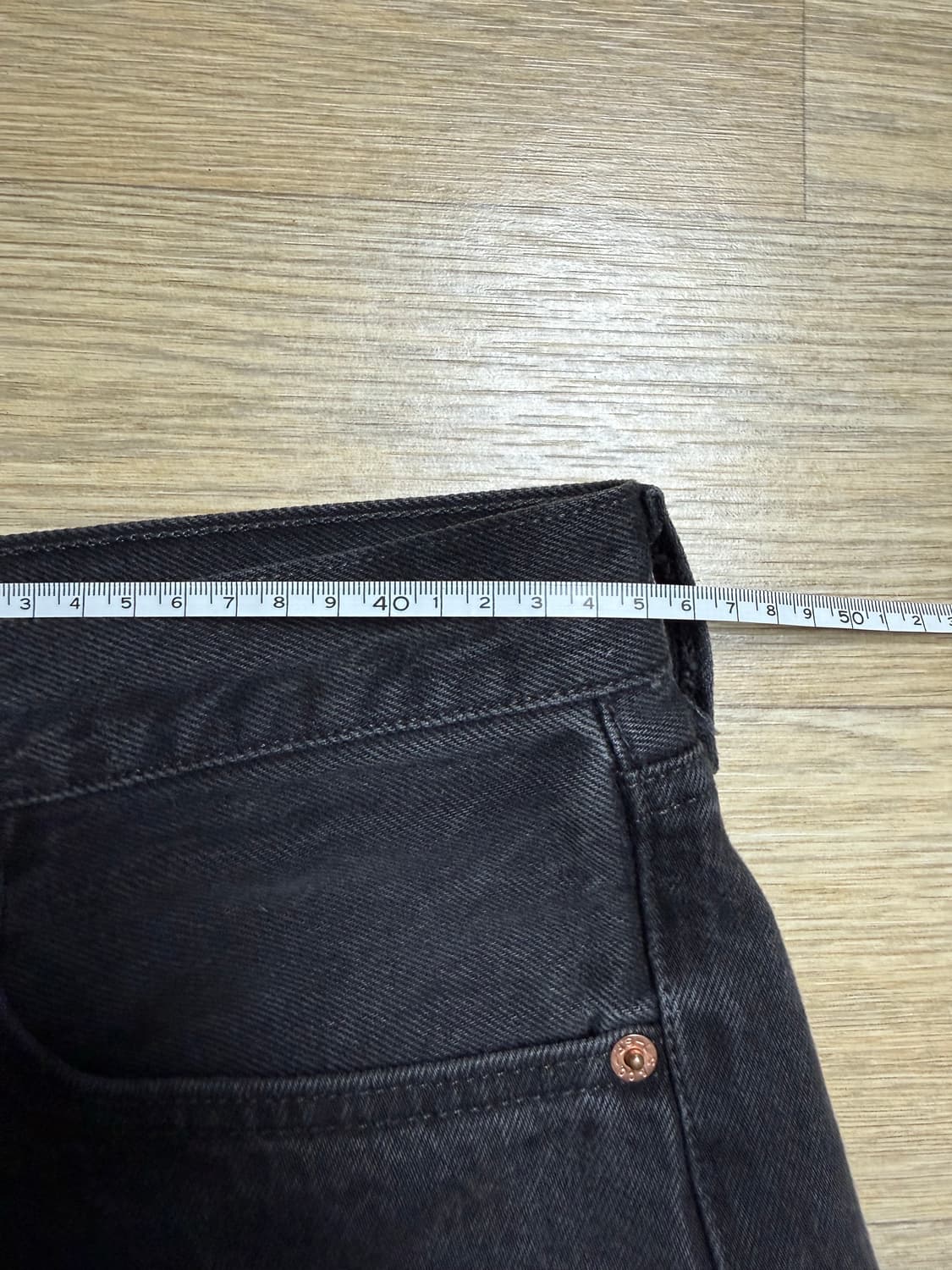 90s 리바이스 501 흑청 36x30 상품이미지7