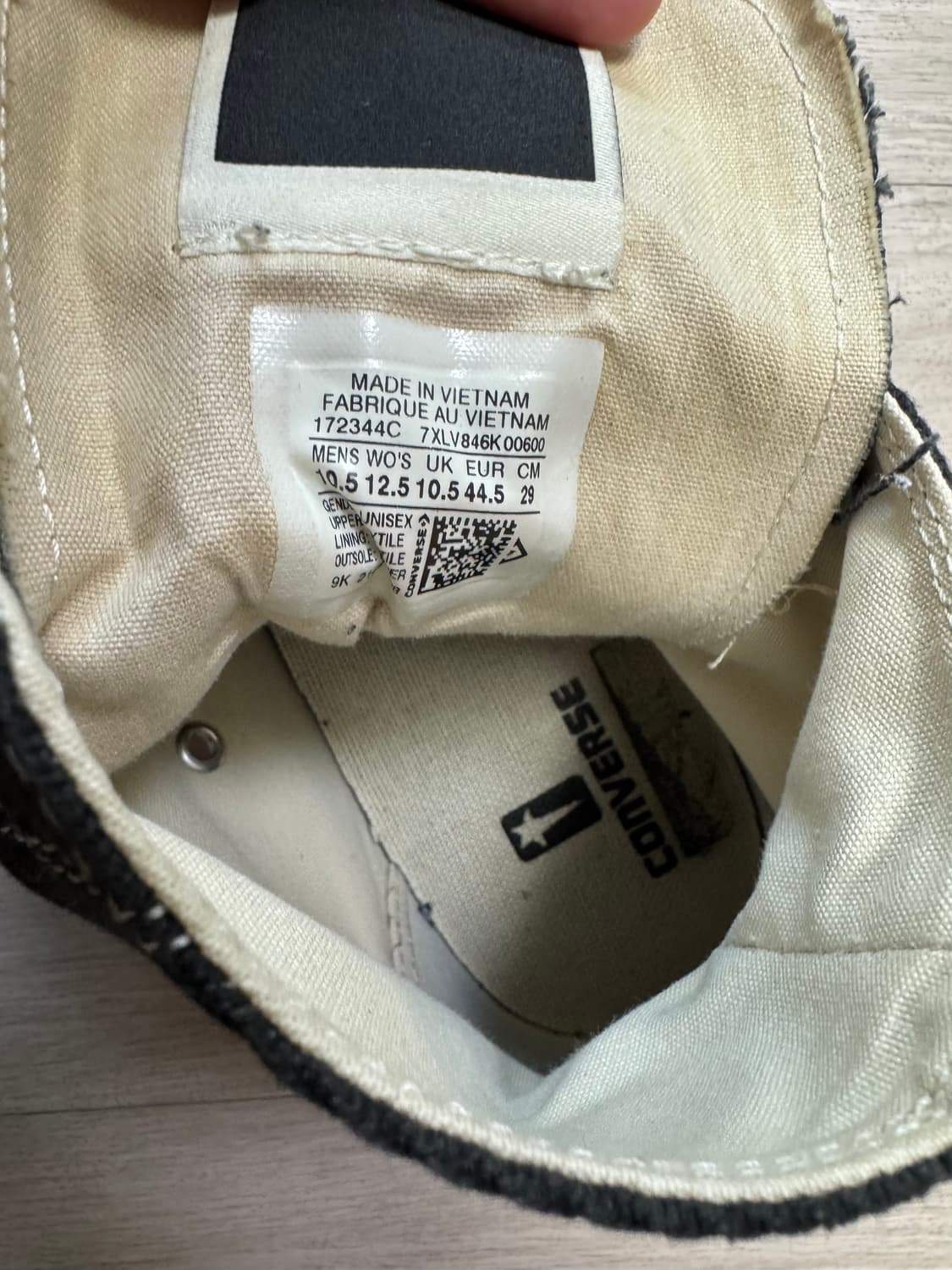 릭오웬스 다크쉐도우 컨버스 터보다크 척70하이 295 상품이미지7