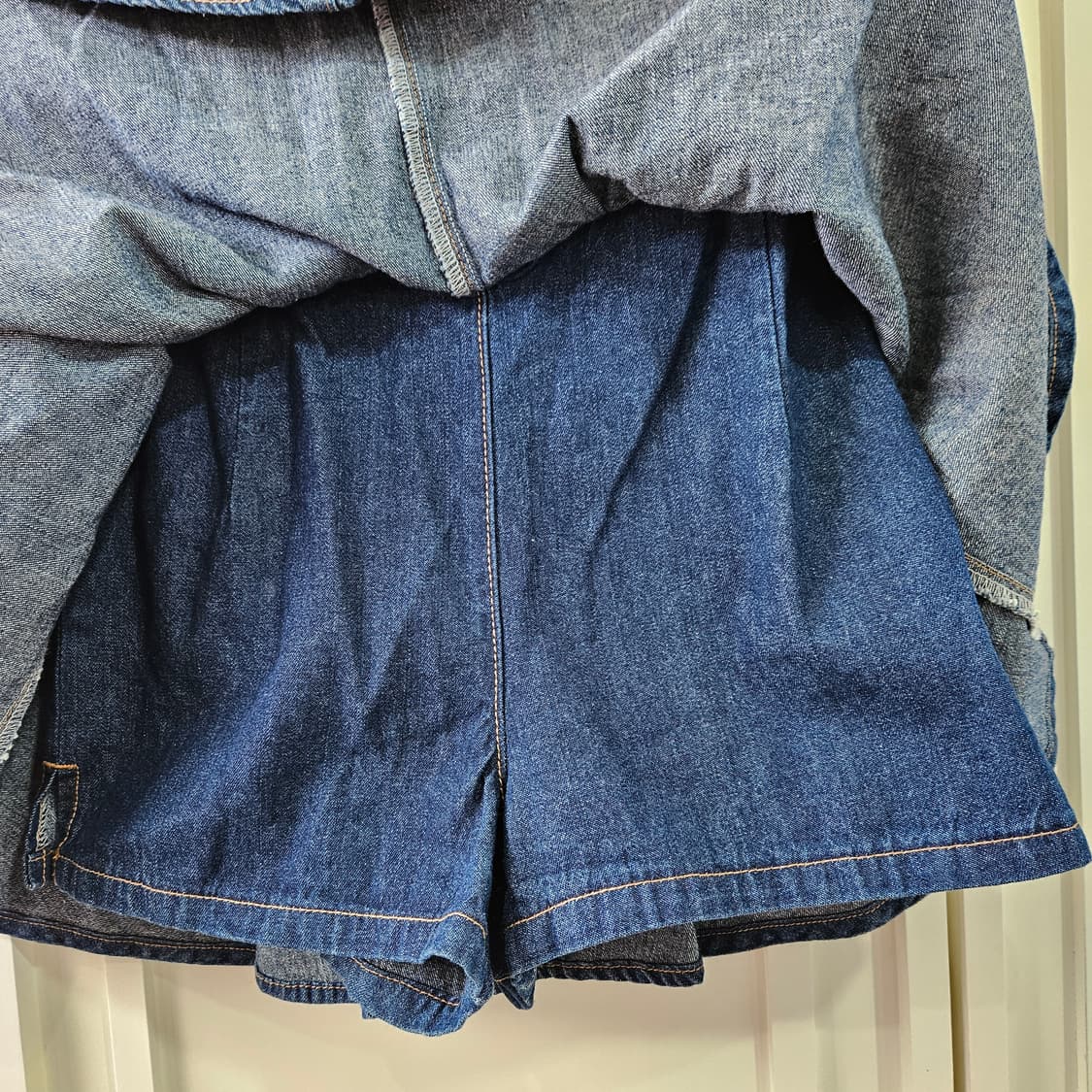 데님 코르셋 플레어 미니스커트 상품이미지4