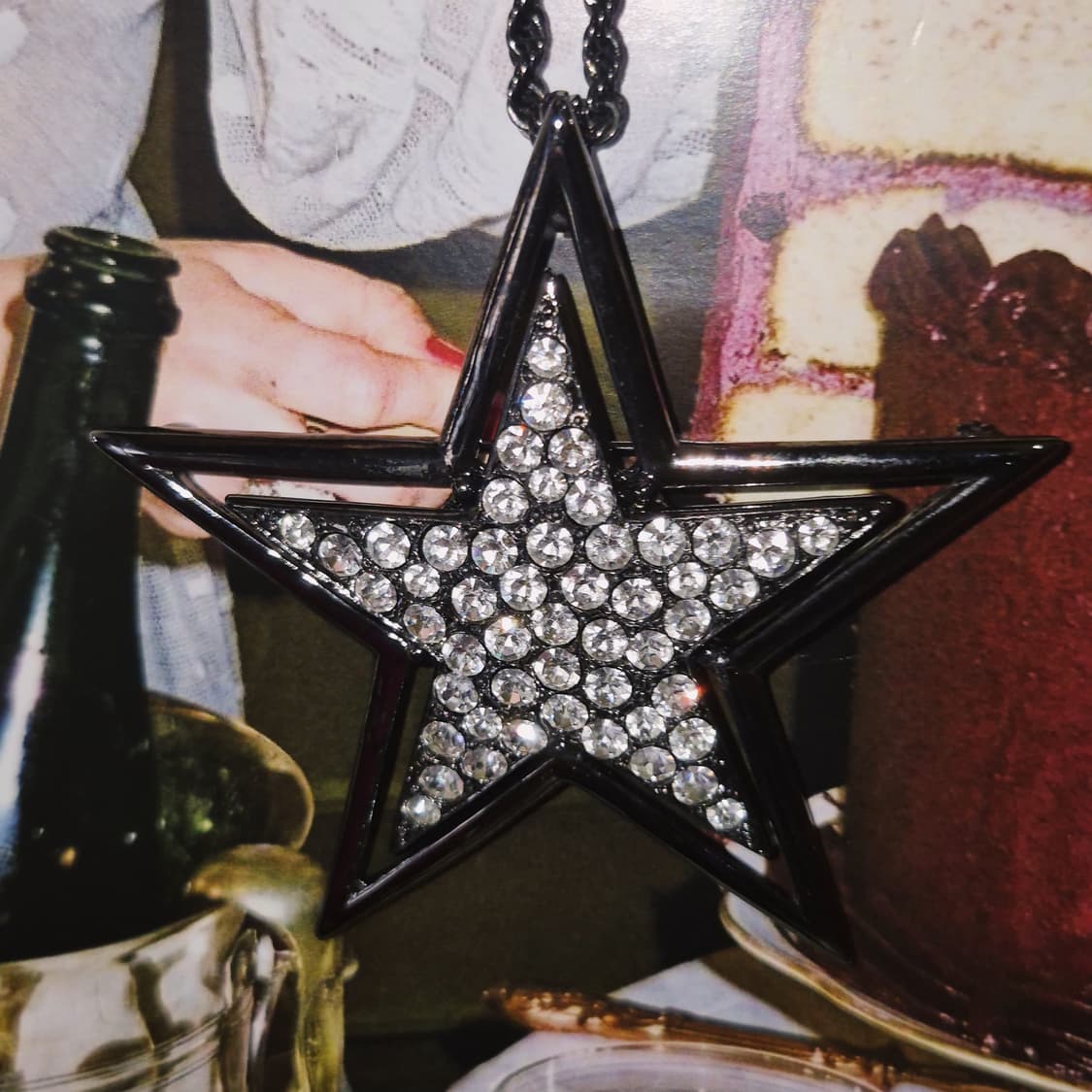 90s 케네스제이 런웨이 빅 스타 파베 2way 목걸이 상품이미지6