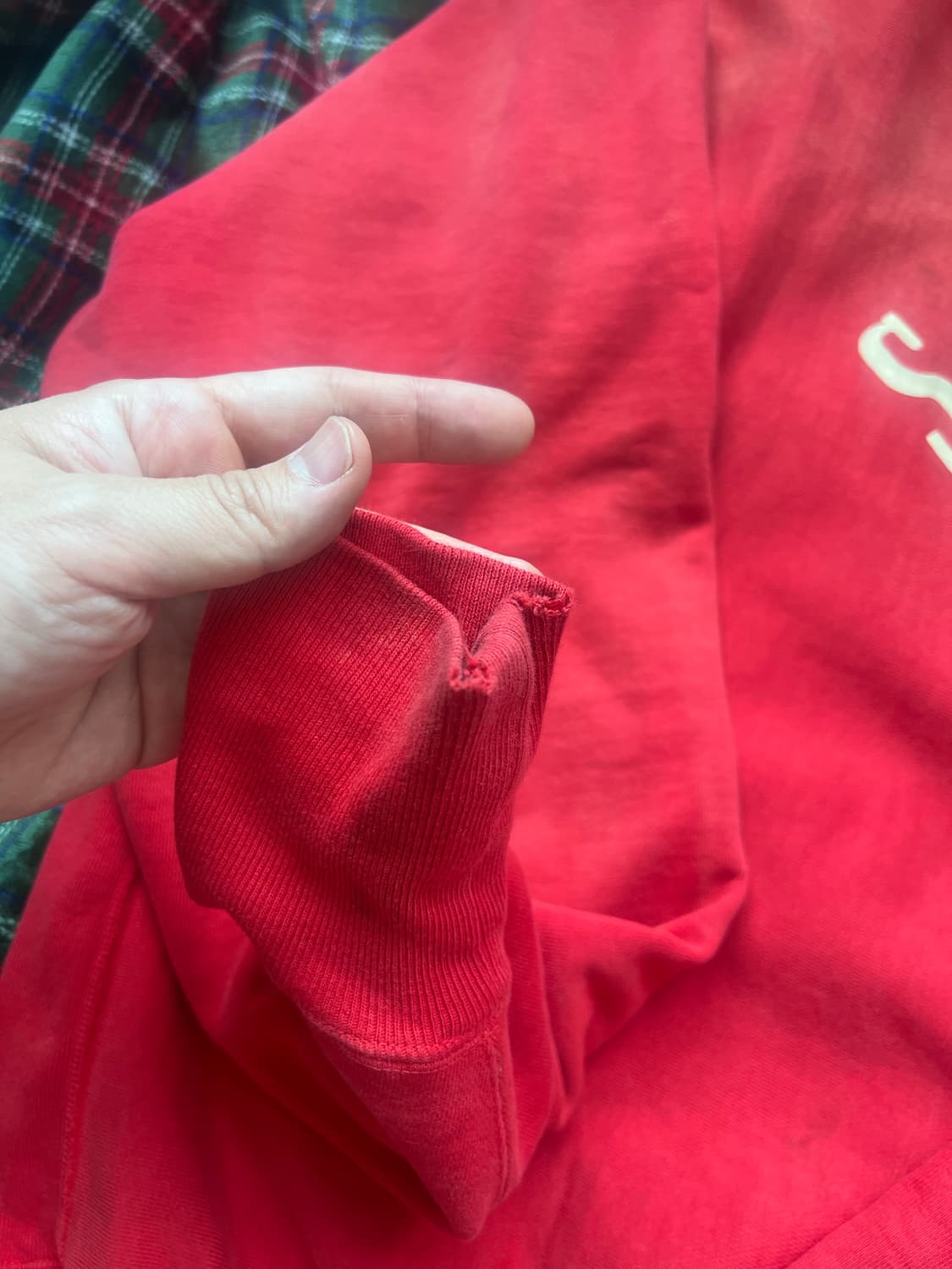 [XL] 세인트미카엘 챔피온 오마주 faith 스웻셔츠 레드 상품이미지6