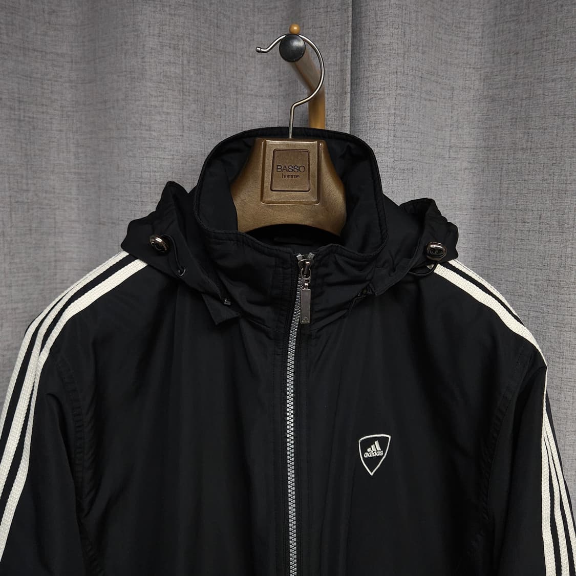 95-100 ) 아디다스 올드스쿨 누빔 후드 바람막이 점퍼 상품이미지2