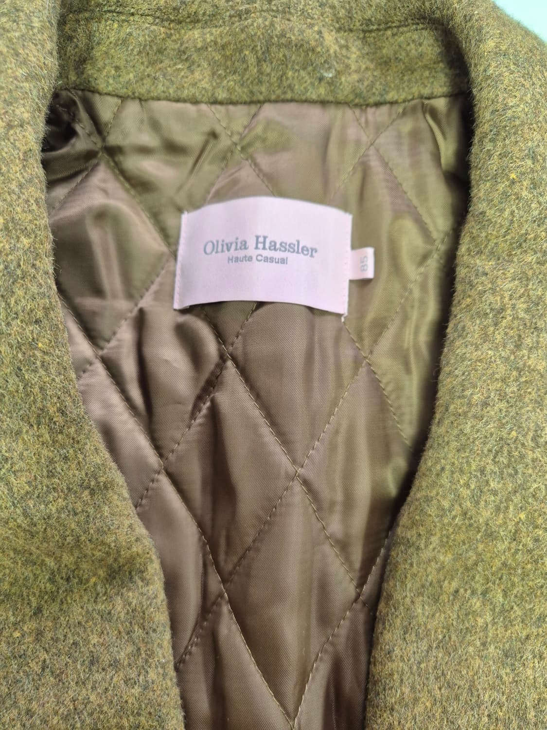 올리비아 하슬러 브라운 코트 85#최상급 상품이미지6