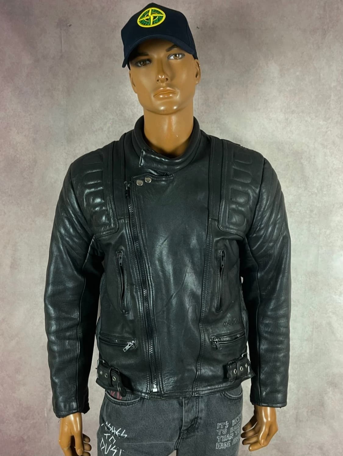 BASHIR 빈티지 바이커 레더자켓 상품이미지9