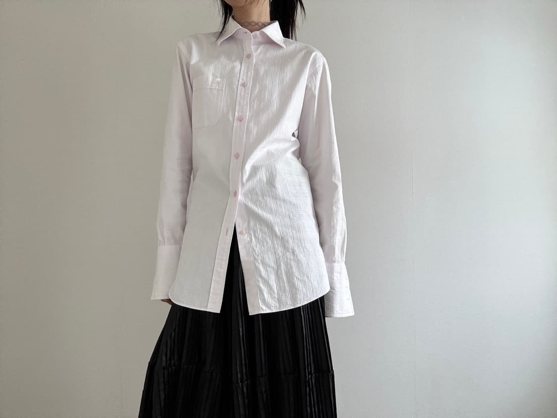 pink shirt, burberry black label 상품이미지1