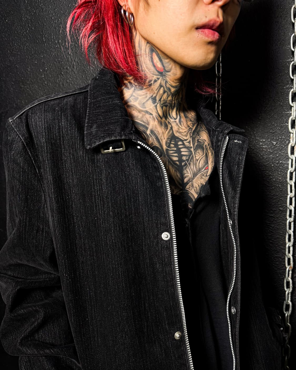 LOUIS CHAVLON – Stand Collar Black Jacke 상품이미지2