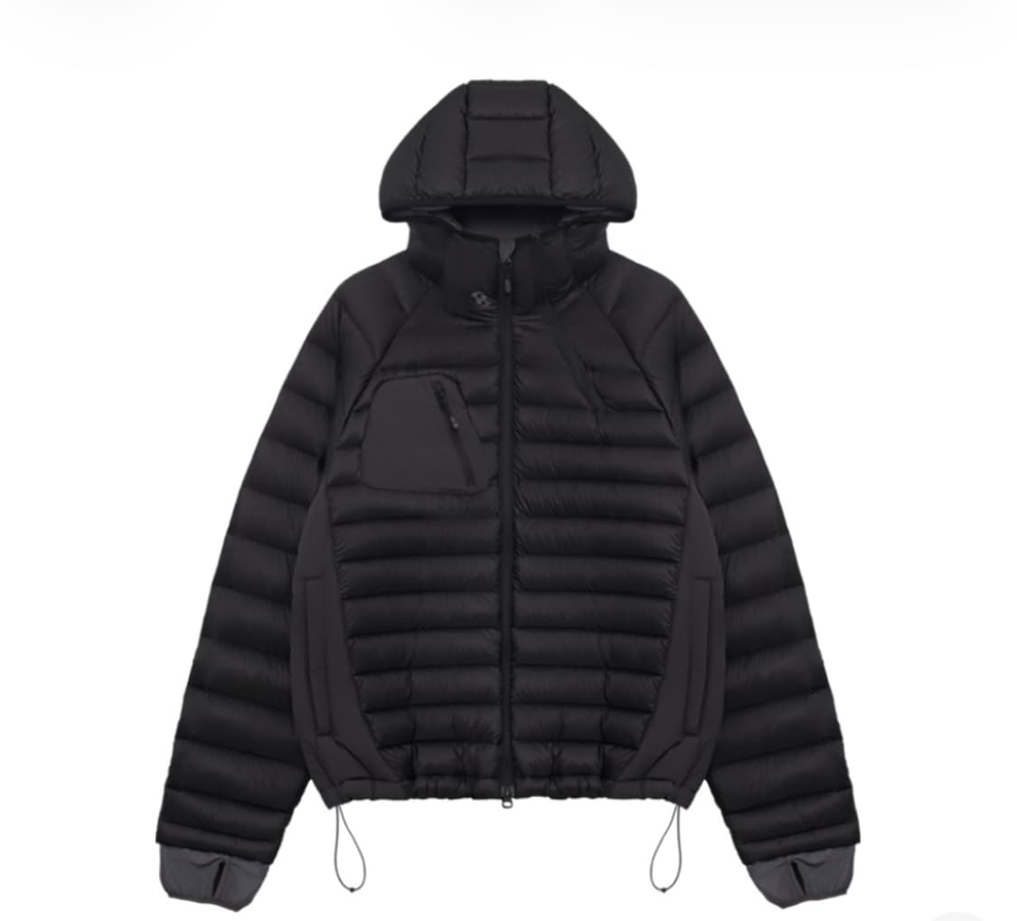 [2size] 산산기어 패널드 푸퍼 자켓 블랙(24FW) 상품이미지1