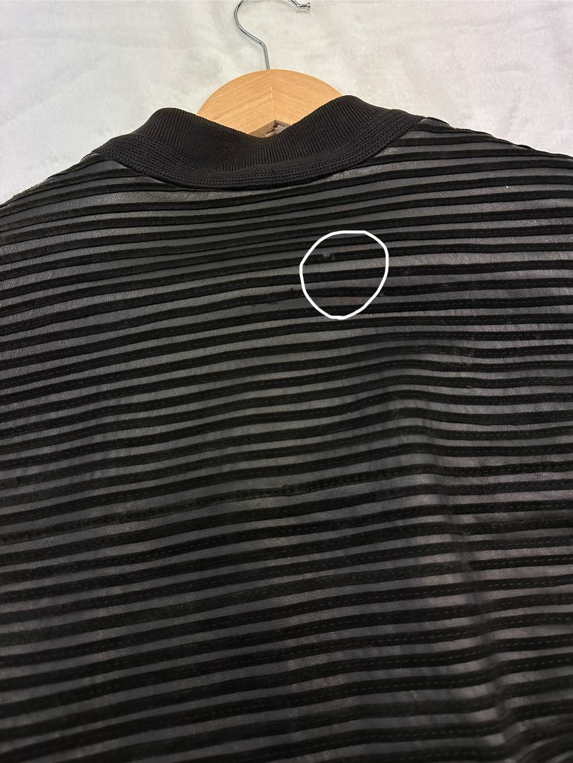 ( 100-105)지안프랑코페레 펠레가죽 봄버 자켓 상품이미지9