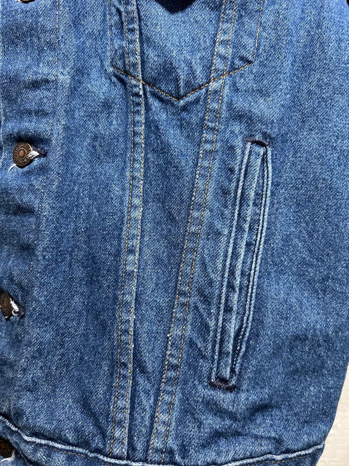 [M]90's 리바이스 777공장 USA Made 데님 트러커 자켓 상품이미지4