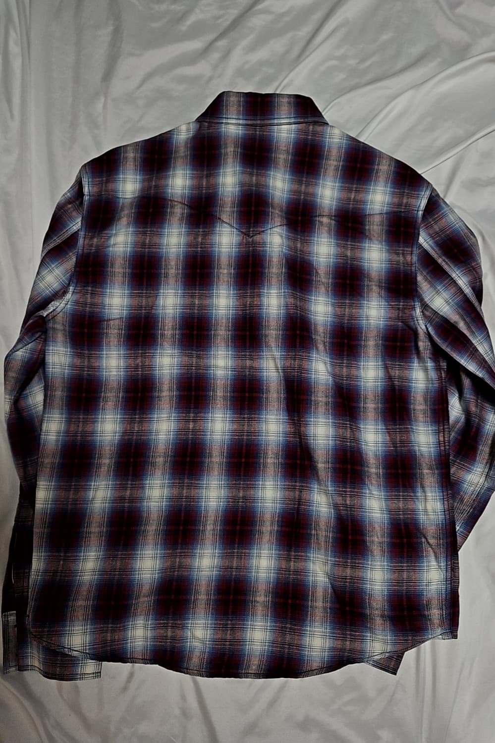 엘무드 이스트우드 웨스턴 체크셔츠 레드 46사이즈 팝니다 상품이미지6