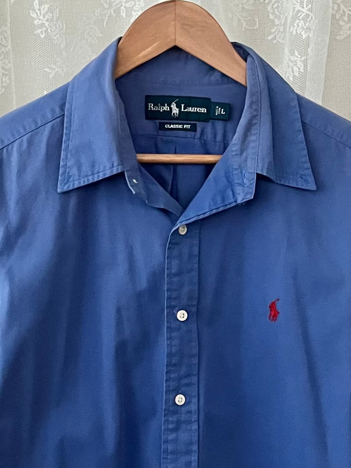 L) 폴로 랄프로렌 셔츠 블루 상품이미지3