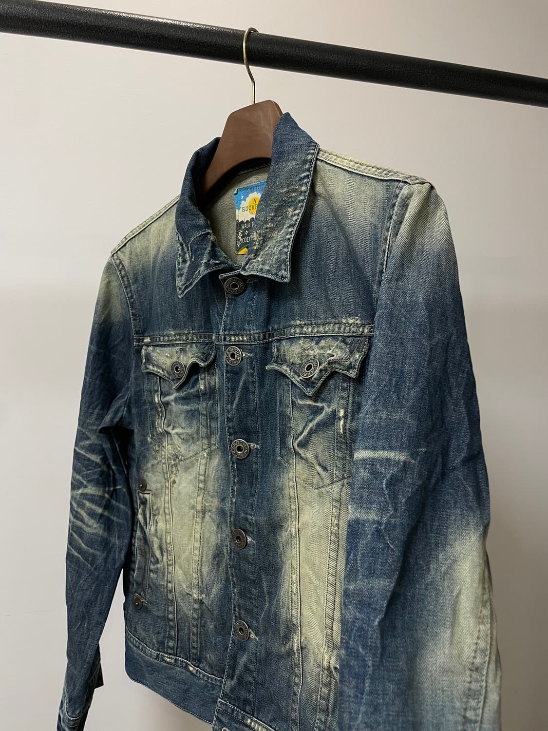 (L) Buckaroo 버커루 락시크 워싱 데미지 데님 자켓 상품이미지2