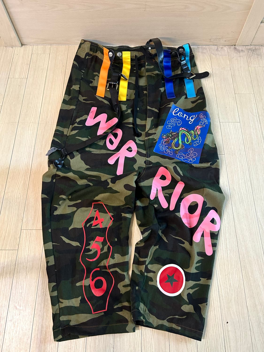 Camouflage Baggy Printing Detail pants 상품이미지1