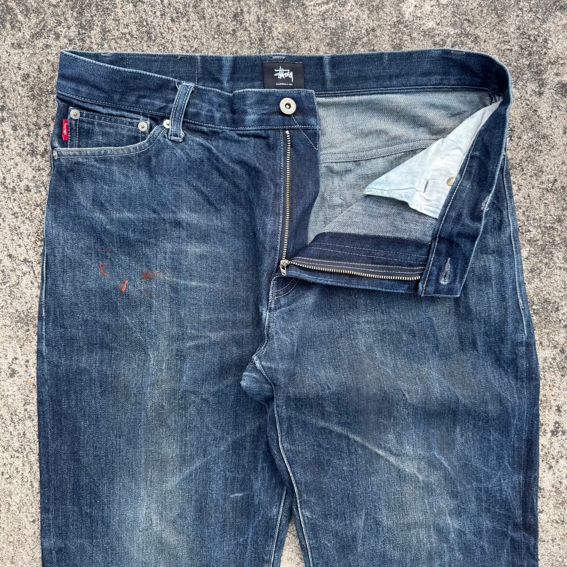 [34] Stussy 스투시 백포켓 로고 데님 팬츠 상품이미지3