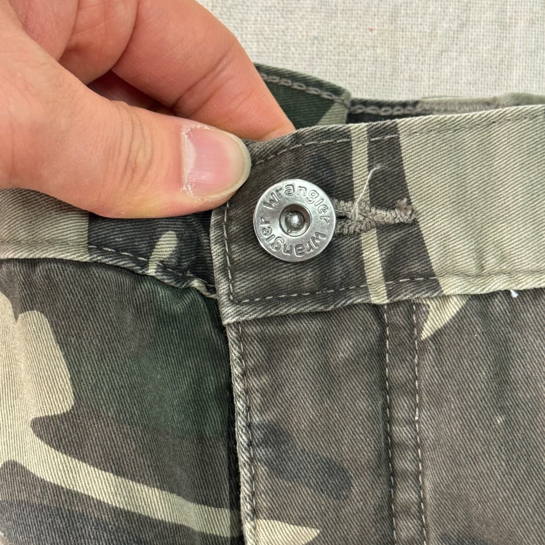 랭글러 기모 카모 카고팬츠 34 상품이미지5