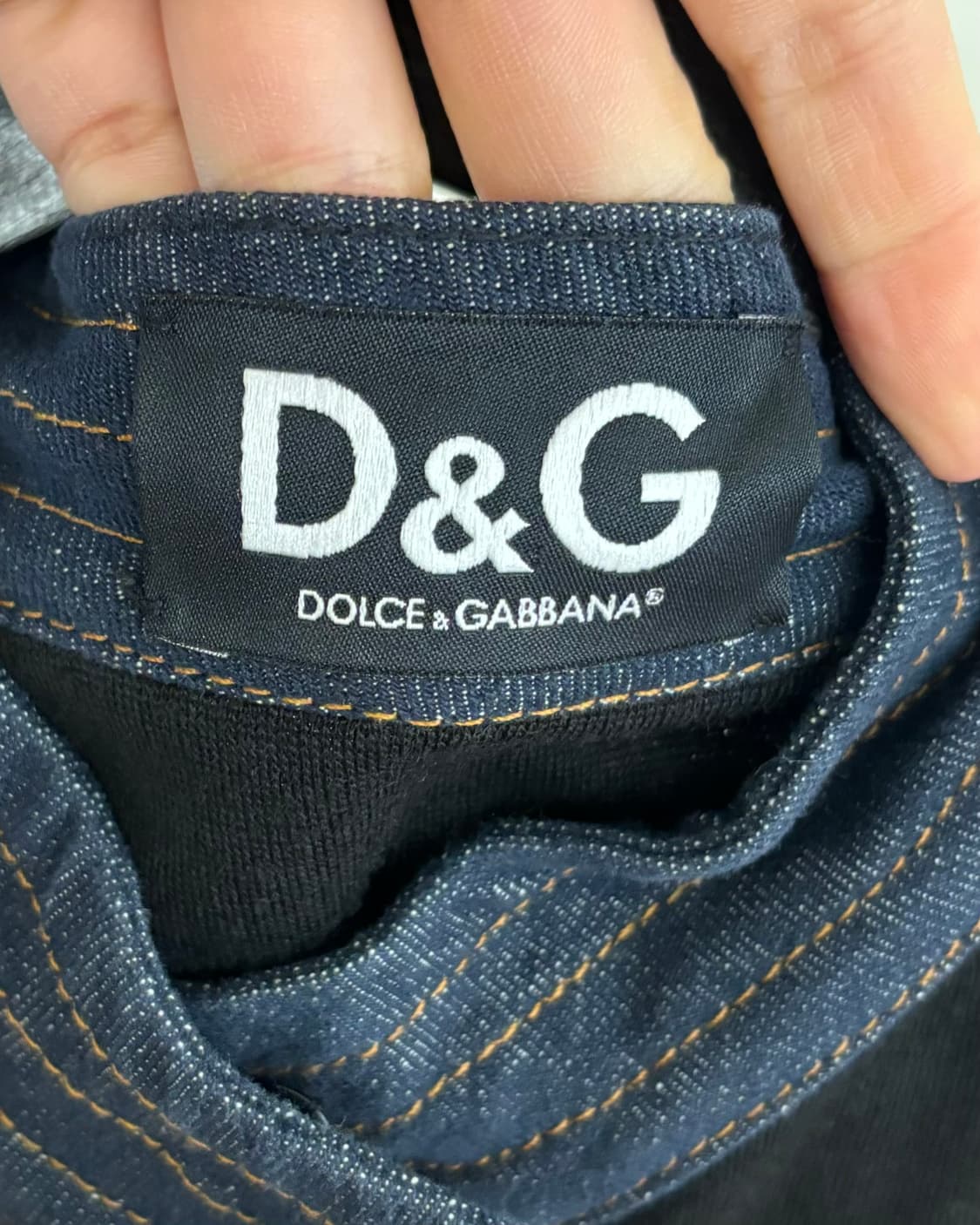 돌체앤가바나 블랙 크롭 데님 자켓  상품이미지7