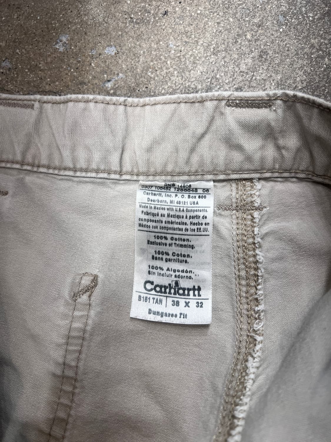 00’s 칼하트덩가리핏 워크팬츠 TAN 상품이미지9
