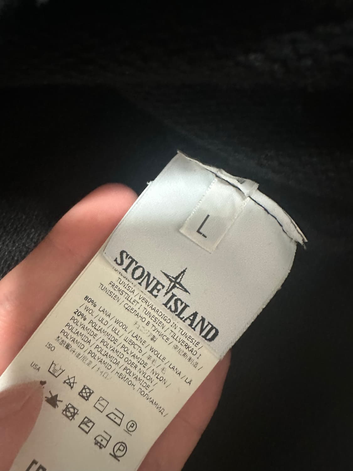 스톤아일랜드 울 하프집업 니트 상품이미지3