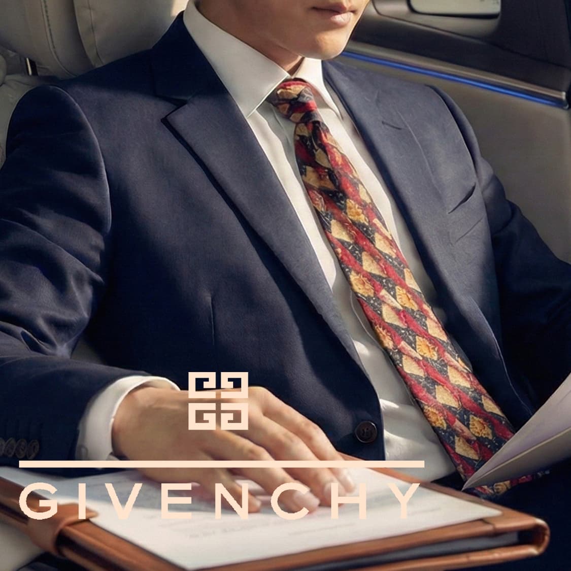 지방시 실크 블랙 패턴 넥타이 9.7cm A+등급 k2010
 상품이미지1