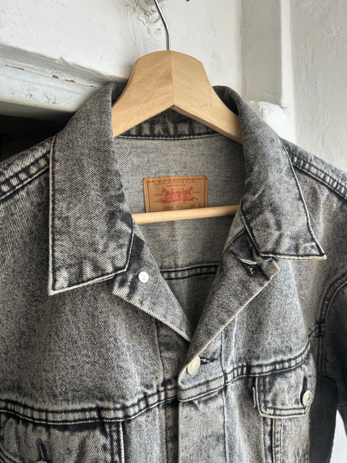 80‘s 리바이스 스톤워싱 트러커자켓 상품이미지2