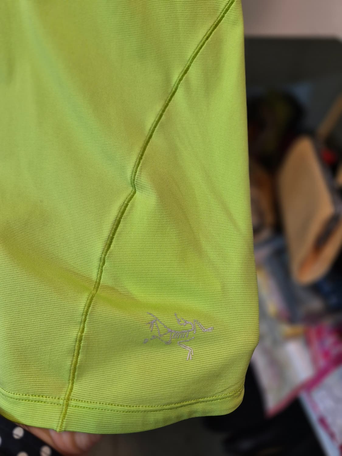 아크테릭스 기능성 반팔 라임색 상품이미지4