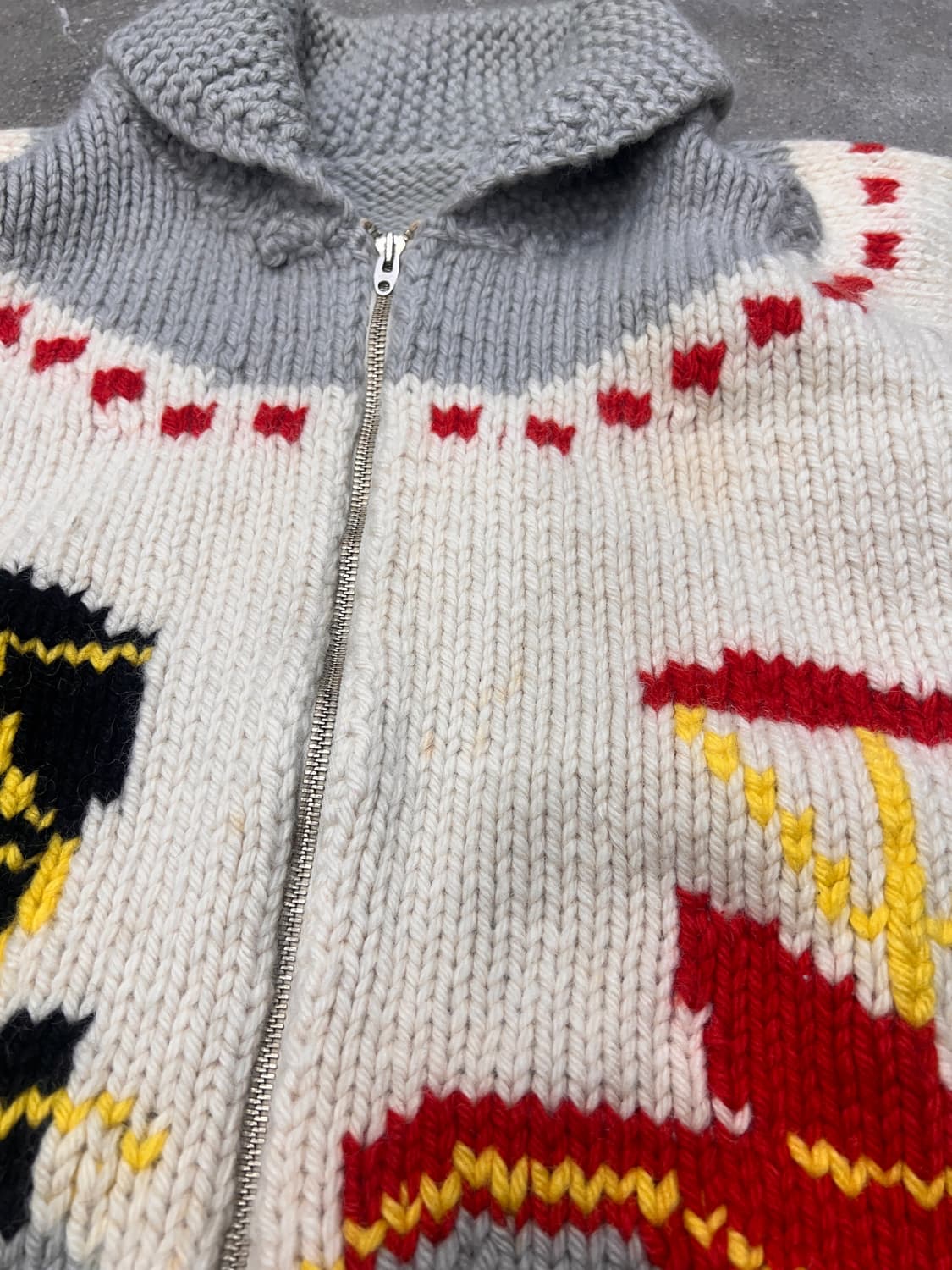 60‘s 코위찬 집업 스웨터  상품이미지8